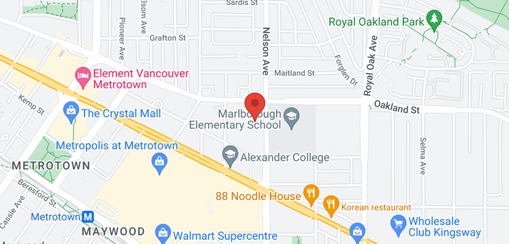 map of 1508 6055 NELSON AVENUE